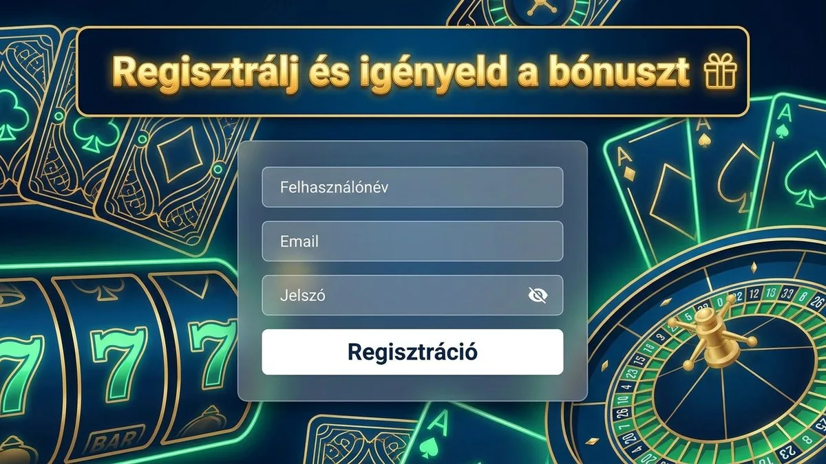 Regisztráció bónusszal